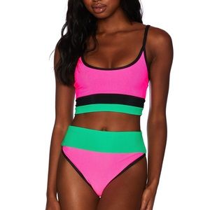 Beach riot watermelon bottoms Colorblock